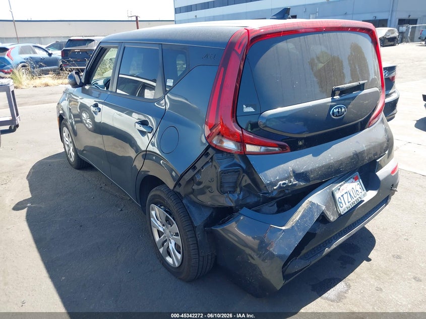 2021 Kia Soul VIN KNDJ23AU7M7760179 IAAI salvage auction — REAR END, Salvage Title, sold $3,750 on 2026-07-15 (photo 3)