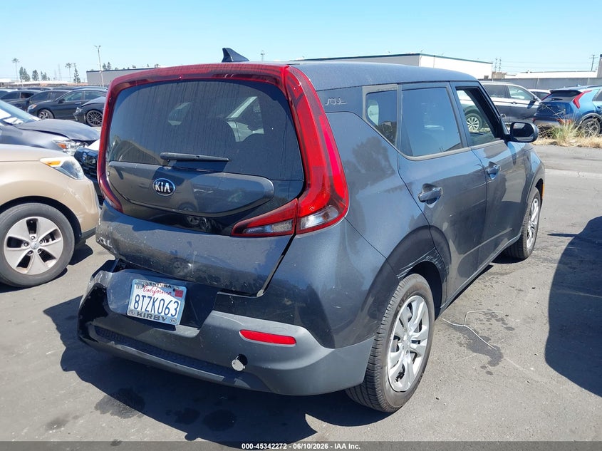 2021 Kia Soul VIN KNDJ23AU7M7760179 IAAI salvage auction — REAR END, Salvage Title, sold $3,750 on 2026-07-15 (photo 4)