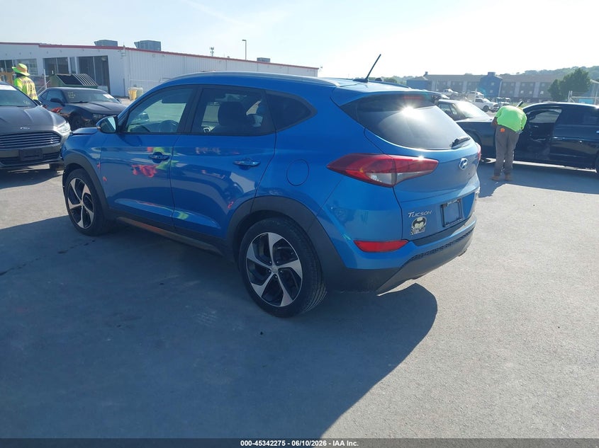 2016 Hyundai Tucson VIN KM8J3CA27GU042757 IAAI salvage auction — LEFT FRONT, Salvage (Illinois), sold $1,475 on 2026-07-28 (photo 3)