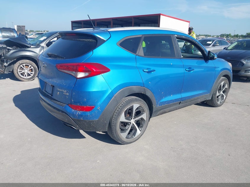 2016 Hyundai Tucson VIN KM8J3CA27GU042757 IAAI salvage auction — LEFT FRONT, Salvage (Illinois), sold $1,475 on 2026-07-28 (photo 4)