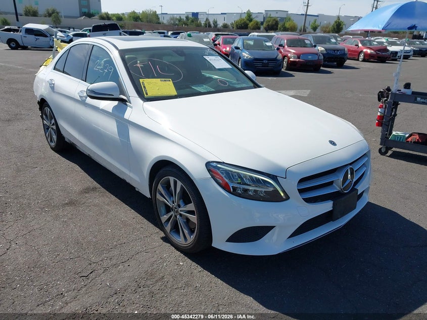 2020 Mercedes-benz C-klasse VIN WDDWF8DB8LR527888 IAAI salvage auction — REAR END, Salvage Title, sold $7,150 on 2026-07-24 (photo 1)