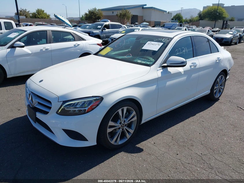 2020 Mercedes-benz C-klasse VIN WDDWF8DB8LR527888 IAAI salvage auction — REAR END, Salvage Title, sold $7,150 on 2026-07-24 (photo 2)