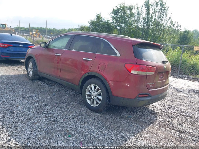 2017 Kia Sorento VIN 5XYPG4A56HG292187 IAAI salvage auction — NORMAL WEAR, Clear (Tennessee), sold $1,400 on 2026-07-20 (photo 3)