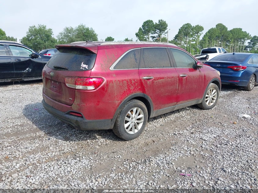 2017 Kia Sorento VIN 5XYPG4A56HG292187 IAAI salvage auction — NORMAL WEAR, Clear (Tennessee), sold $1,400 on 2026-07-20 (photo 4)