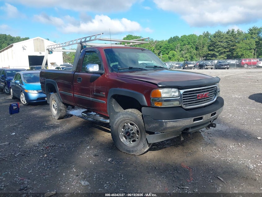 2002 Gmc SIERRA VIN 1GTHK24112E202301 IAAI salvage auction — NORMAL WEAR, Clear (New York), sold $450 on 2026-07-22 (photo 1)