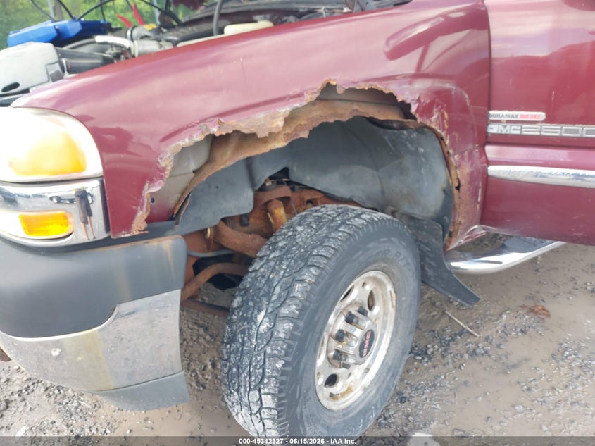 2002 Gmc SIERRA VIN 1GTHK24112E202301 IAAI salvage auction — NORMAL WEAR, Clear (New York), sold $450 on 2026-07-22 (photo 6)
