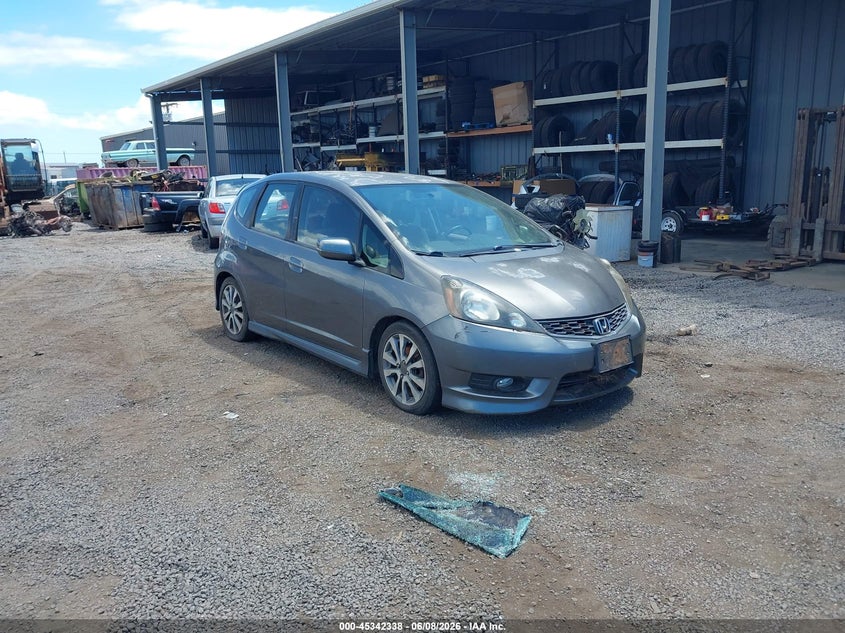 2012 Honda Fit VIN JHMGE8H55CC024519 IAAI salvage auction — WATER/FLOOD, Salvage Title, sold $100 on 2026-07-28 (photo 1)