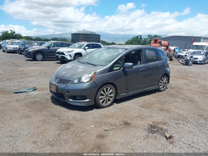 2012 Honda Fit VIN JHMGE8H55CC024519 IAAI salvage auction — WATER/FLOOD, Salvage Title, sold $100 on 2026-07-28 (photo 2)