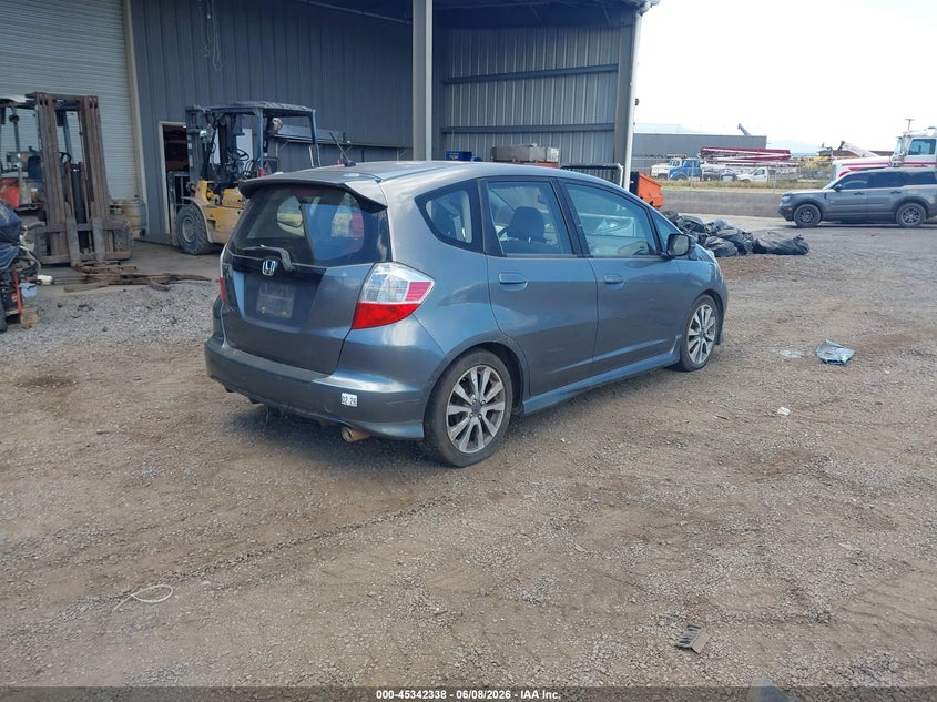 2012 Honda Fit VIN JHMGE8H55CC024519 IAAI salvage auction — WATER/FLOOD, Salvage Title, sold $100 on 2026-07-28 (photo 4)