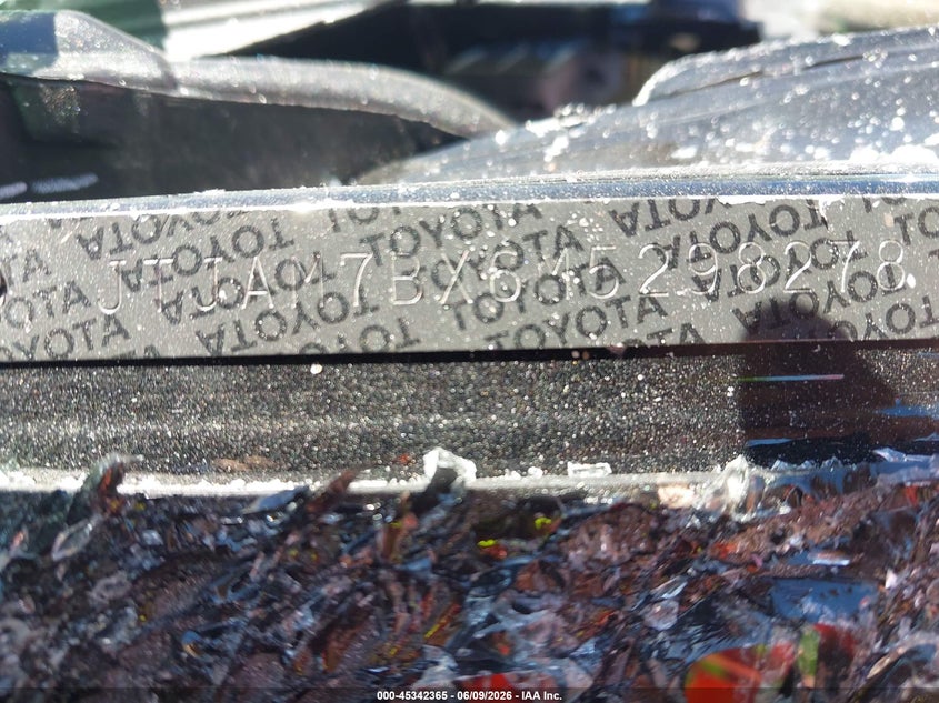 2021 Lexus Gx VIN JTJAM7BX6M5298278 IAAI salvage auction — BIO HAZARD, Non-Repairable (California), sold $2,800 on 2026-07-29 (photo 9)