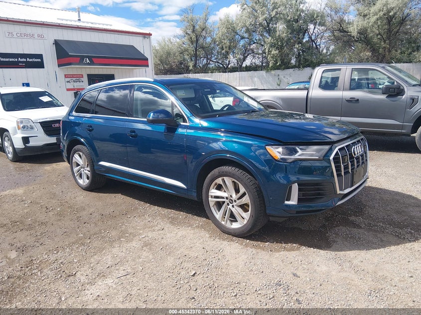 2022 Audi Q7 VIN WA1LXBF76ND010227 IAAI salvage auction — LEFT REAR, Salvage (Montana), sold $13,350 on 2026-07-29 (photo 1)