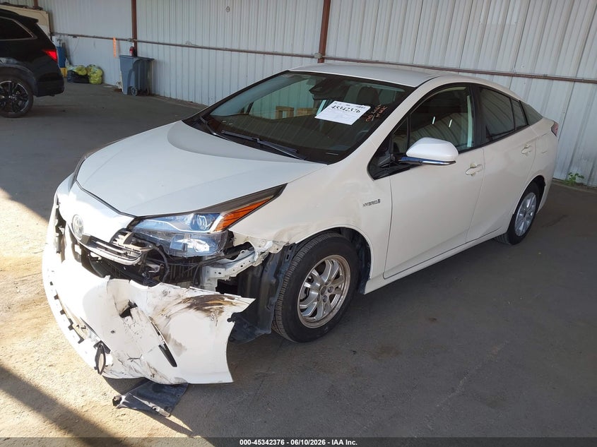 2020 Toyota Prius VIN JTDKARFU0L3106522 IAAI salvage auction — LEFT FRONT, Salvage Title, sold $5,600 on 2026-07-23 (photo 2)