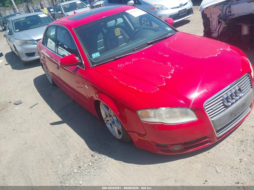 2007 Audi A4 VIN WAUDF78EX7A143158 IAAI salvage auction — REAR END, Salvage (Massachusetts), sold $425 on 2026-07-10 (photo 1)