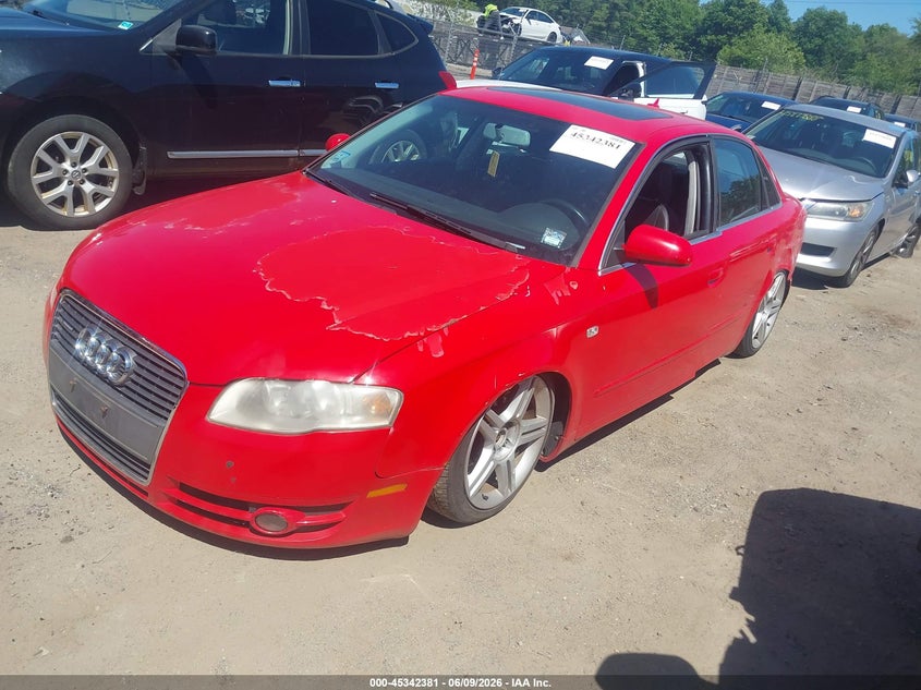 2007 Audi A4 VIN WAUDF78EX7A143158 IAAI salvage auction — REAR END, Salvage (Massachusetts), sold $425 on 2026-07-10 (photo 2)