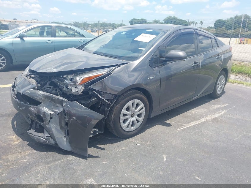 2020 Toyota Prius VIN JTDKARFU5L3105267 IAAI salvage auction — FRONT END, Certificate Of Destruction (Florida), sold $3,275 on 2026-07-23 (photo 2)