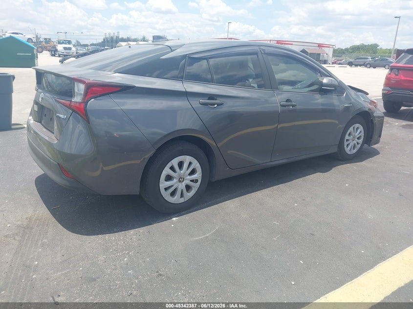 2020 Toyota Prius VIN JTDKARFU5L3105267 IAAI salvage auction — FRONT END, Certificate Of Destruction (Florida), sold $3,275 on 2026-07-23 (photo 4)