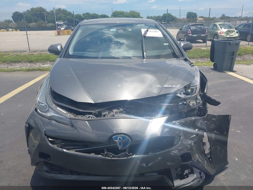 2020 Toyota Prius VIN JTDKARFU5L3105267 IAAI salvage auction — FRONT END, Certificate Of Destruction (Florida), sold $3,275 on 2026-07-23 (photo 6)