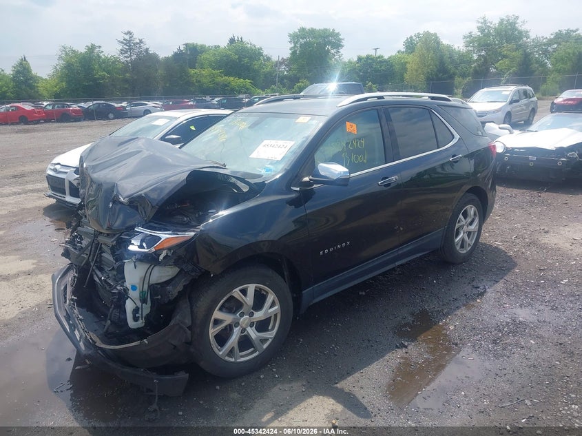 2018 Chevrolet Equinox VIN 3GNAXMEV3JL377896 IAAI salvage auction — FRONT END, Salvage (Virginia), sold $375 on 2026-07-19 (photo 2)