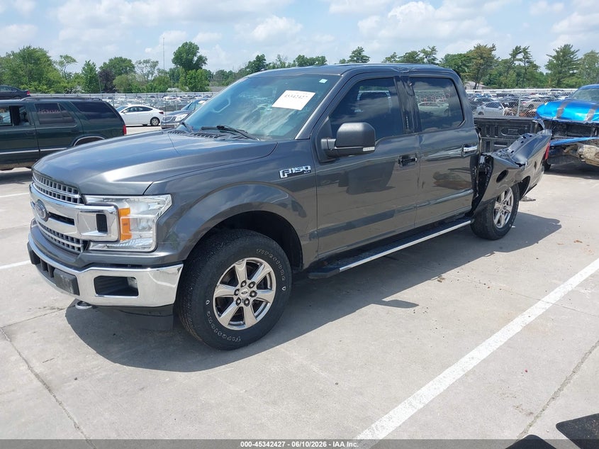 2018 Ford F-150 VIN 1FTEW1EP8JFA60901 IAAI salvage auction — STORM DAMAGE, Clear (Indiana), sold $4,000 on 2026-07-19 (photo 2)