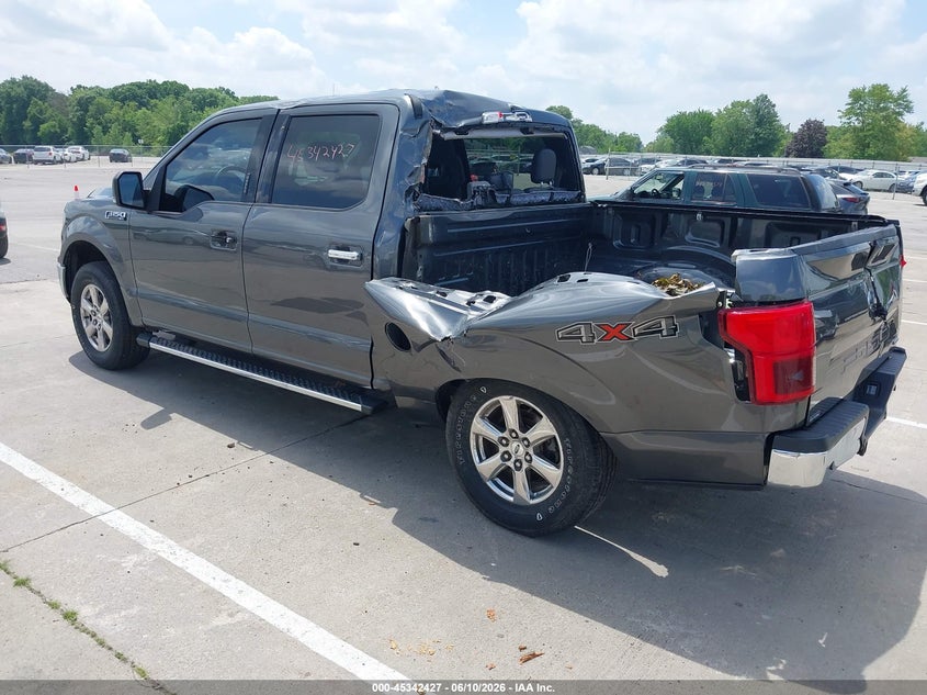 2018 Ford F-150 VIN 1FTEW1EP8JFA60901 IAAI salvage auction — STORM DAMAGE, Clear (Indiana), sold $4,000 on 2026-07-19 (photo 3)