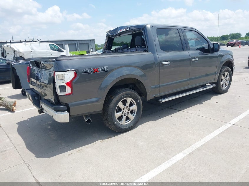 2018 Ford F-150 VIN 1FTEW1EP8JFA60901 IAAI salvage auction — STORM DAMAGE, Clear (Indiana), sold $4,000 on 2026-07-19 (photo 4)