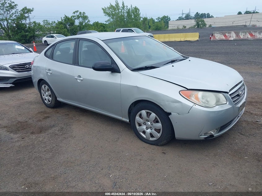 2008 Hyundai Elantra VIN KMHDU46D48U351713 IAAI salvage auction — FRONT END, Clear (New York), sold $475 on 2026-07-07 (photo 1)