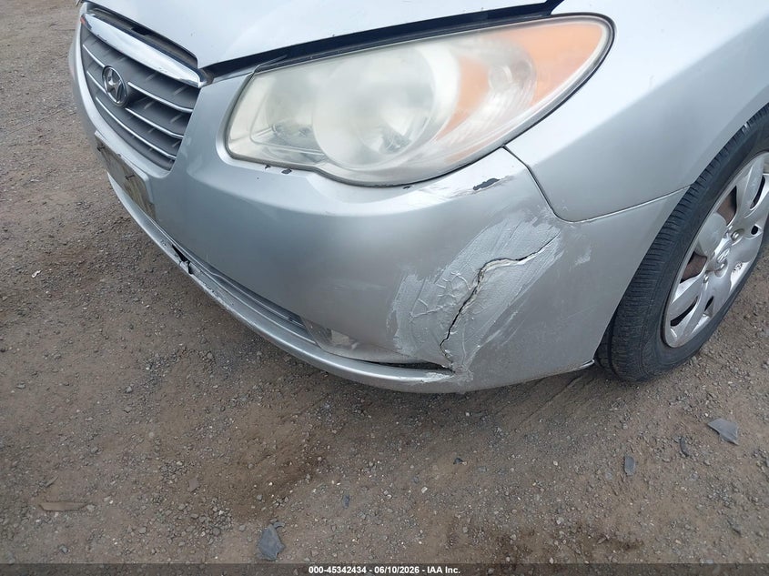 2008 Hyundai Elantra VIN KMHDU46D48U351713 IAAI salvage auction — FRONT END, Clear (New York), sold $475 on 2026-07-07 (photo 6)
