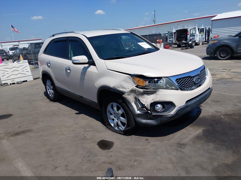 2012 Kia Sorento VIN 5XYKT4A67CG212953 IAAI salvage auction — RIGHT FRONT, Salvage Title, sold $925 on 2026-07-22 (photo 1)