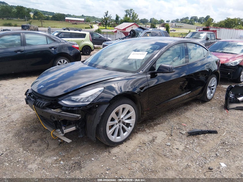 2021 Tesla Model 3 VIN 5YJ3E1EB5MF860398 IAAI salvage auction — FRONT END, Salvage (Arkansas), sold $8,050 on 2026-07-09 (photo 2)