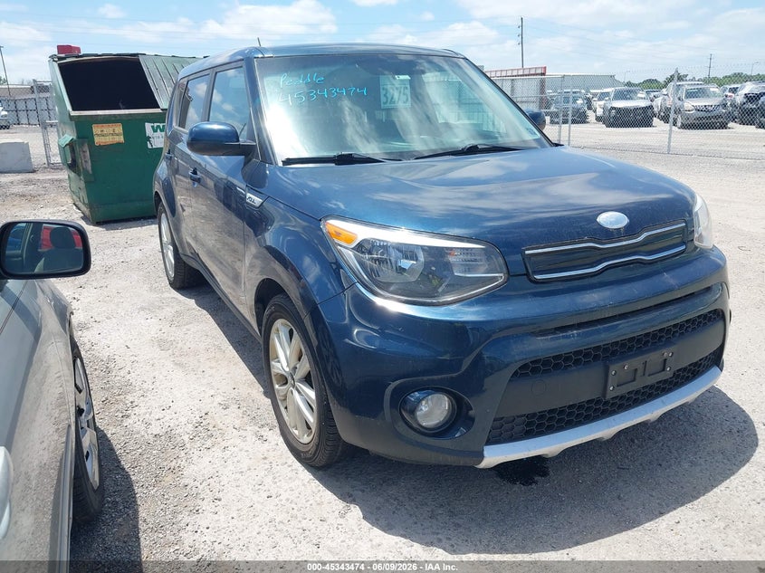 2018 Kia Soul VIN KNDJP3A50J7596246 IAAI salvage auction — NORMAL WEAR, Salvage Title, sold $725 on 2026-07-14 (photo 1)