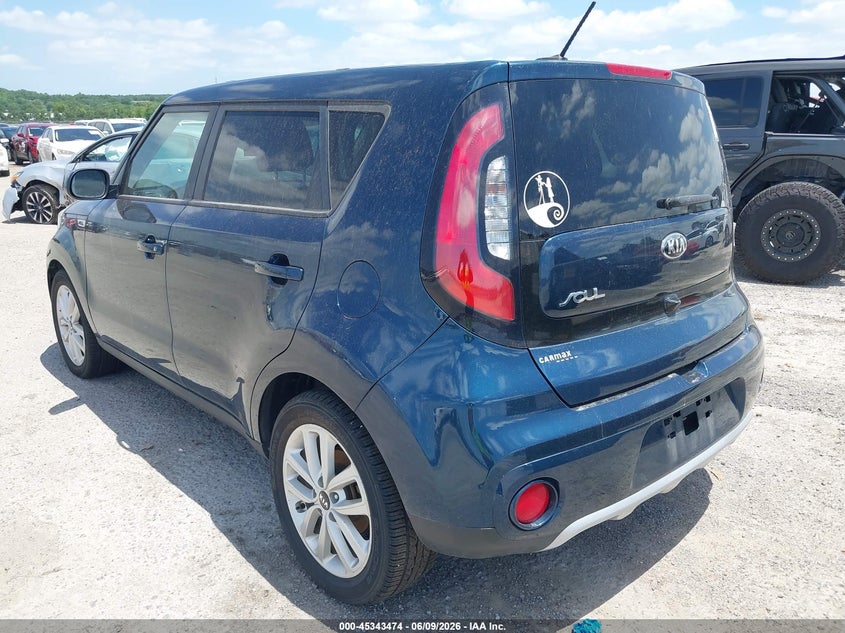 2018 Kia Soul VIN KNDJP3A50J7596246 IAAI salvage auction — NORMAL WEAR, Salvage Title, sold $725 on 2026-07-14 (photo 3)