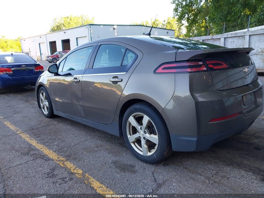 2014 Chevrolet Volt VIN 1G1RB6E40EU129753 IAAI salvage auction — LEFT FRONT, Clear (Michigan), sold $950 on 2026-07-09 (photo 3)