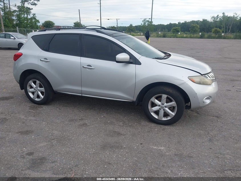 2010 Nissan Murano VIN JN8AZ1MW2AW110209 IAAI salvage auction — NORMAL WEAR, Clear (Florida), sold $325 on 2026-07-14 (photo 1)