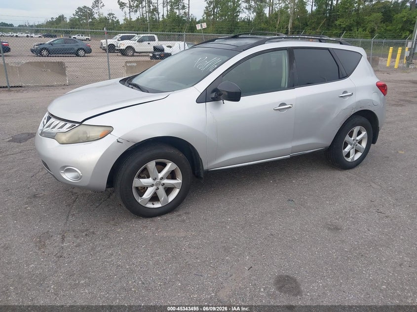 2010 Nissan Murano VIN JN8AZ1MW2AW110209 IAAI salvage auction — NORMAL WEAR, Clear (Florida), sold $325 on 2026-07-14 (photo 2)