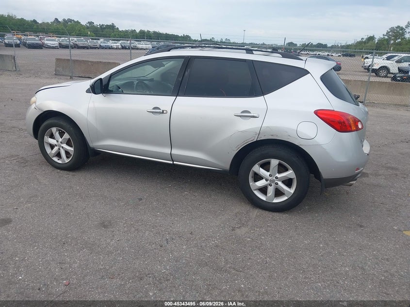 2010 Nissan Murano VIN JN8AZ1MW2AW110209 IAAI salvage auction — NORMAL WEAR, Clear (Florida), sold $325 on 2026-07-14 (photo 3)