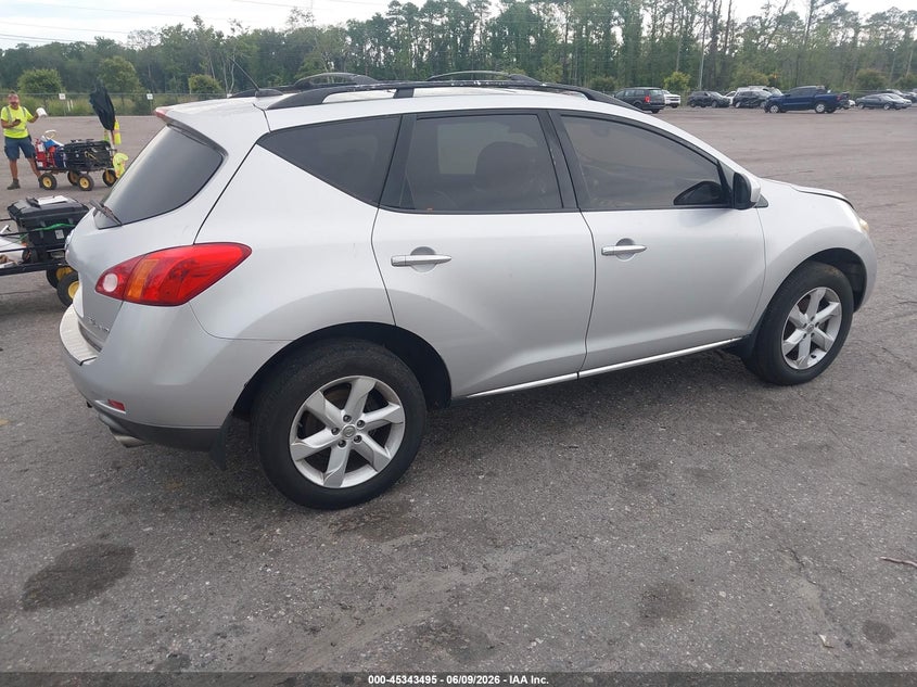 2010 Nissan Murano VIN JN8AZ1MW2AW110209 IAAI salvage auction — NORMAL WEAR, Clear (Florida), sold $325 on 2026-07-14 (photo 4)