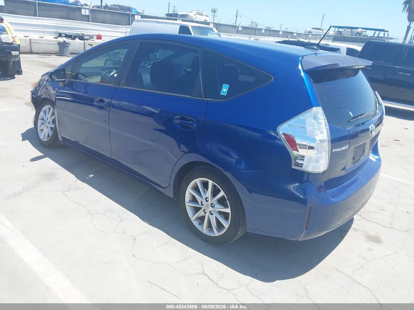 2014 Toyota Prius v VIN JTDZN3EUXE3314153 IAAI salvage auction — LEFT FRONT, Salvage (California), sold $2,100 on 2026-07-22 (photo 3)