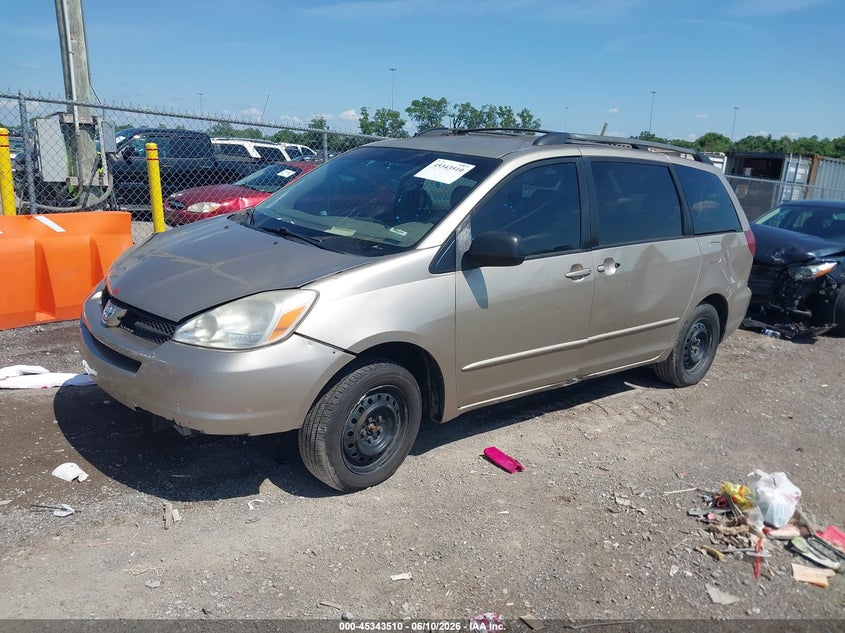2005 Toyota Sienna VIN 5TDZA23C85S373166 IAAI salvage auction — NORMAL WEAR, Clear (Tennessee), sold $675 on 2026-07-16 (photo 2)