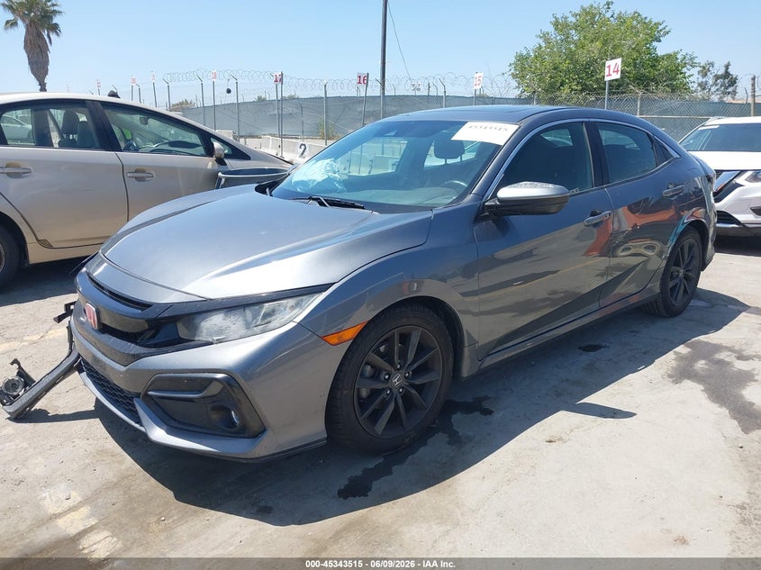 2020 Honda Civic VIN SHHFK7H69LU403386 IAAI salvage auction — RIGHT FRONT, Salvage (California), sold $4,200 on 2026-07-15 (photo 2)