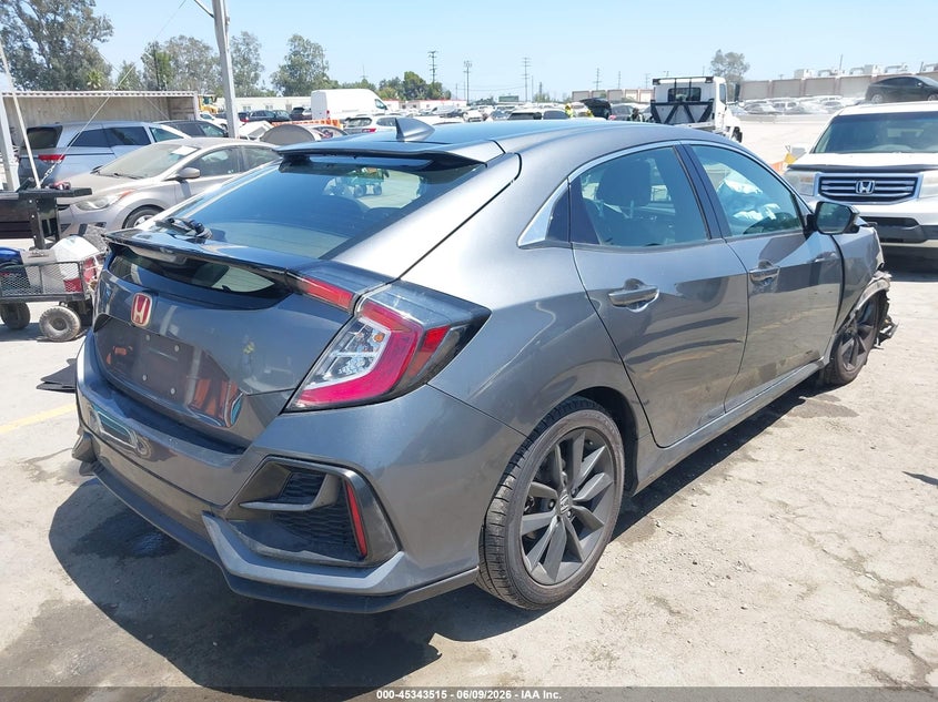 2020 Honda Civic VIN SHHFK7H69LU403386 IAAI salvage auction — RIGHT FRONT, Salvage (California), sold $4,200 on 2026-07-15 (photo 4)