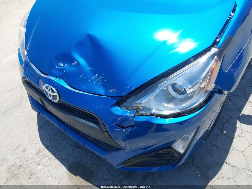 2017 Toyota Prius c VIN JTDKDTB36H1591592 IAAI salvage auction — FRONT & REAR, Salvage (California), sold $2,850 on 2026-07-15 (photo 6)