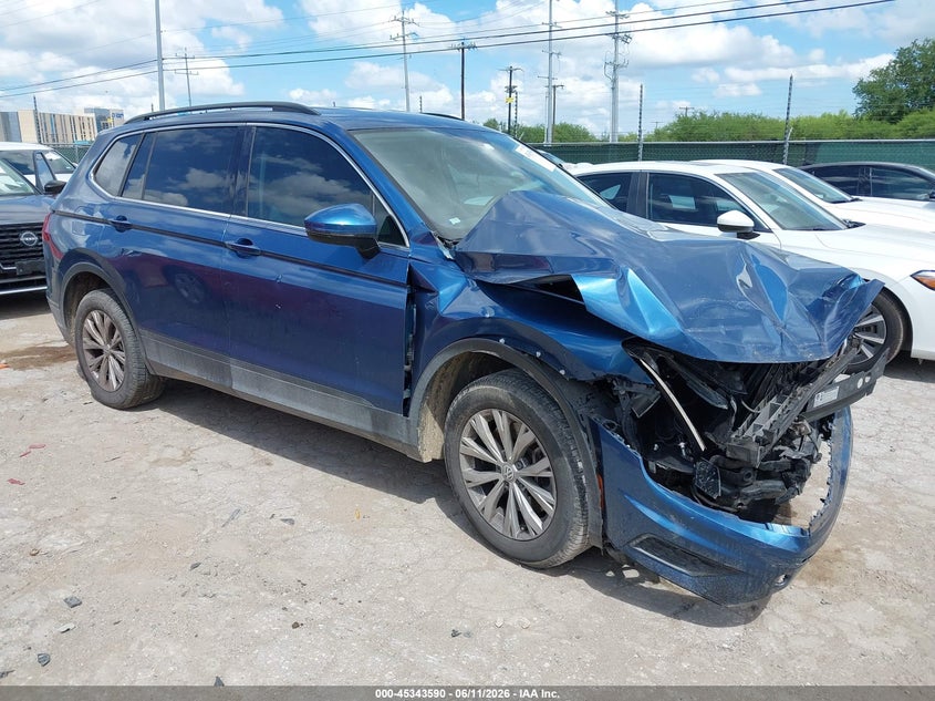 2019 Volkswagen Tiguan VIN 3VV3B7AX0KM063435 IAAI salvage auction — FRONT END, Salvage (Texas), sold $2,750 on 2026-08-03 (photo 1)