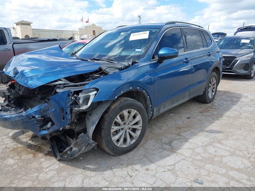 2019 Volkswagen Tiguan VIN 3VV3B7AX0KM063435 IAAI salvage auction — FRONT END, Salvage (Texas), sold $2,750 on 2026-08-03 (photo 2)