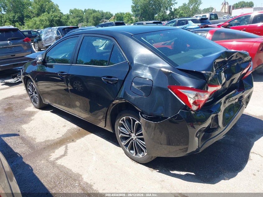 2016 Toyota Corolla VIN 2T1BURHE2GC599792 IAAI salvage auction — FRONT & REAR, Salvage (Missouri), sold $1,675 on 2026-08-08 (photo 3)