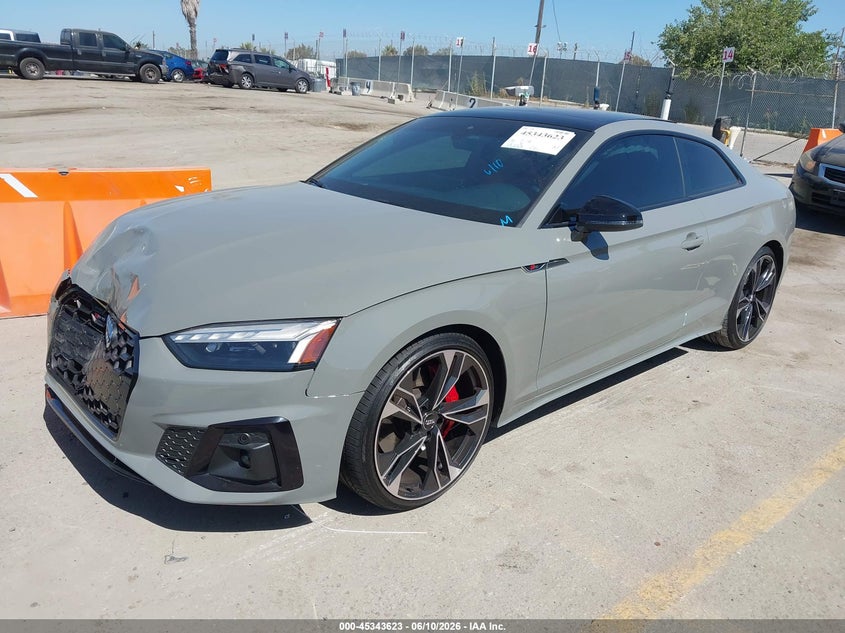 2020 Audi S5 VIN WAUP4AF52LA006325 IAAI salvage auction — FRONT END, Salvage Title, sold $7,700 on 2026-07-16 (photo 2)