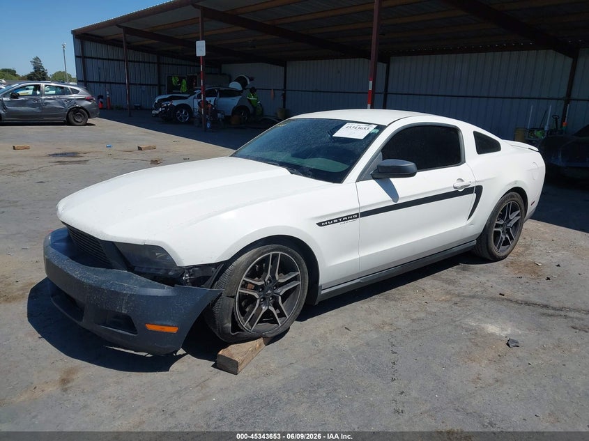 2012 Ford Mustang VIN 1ZVBP8AM1C5268130 IAAI salvage auction — FRONT END, Salvage (California), sold $700 on 2026-07-09 (photo 2)