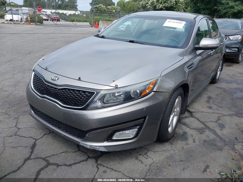 2015 Kia Optima VIN 5XXGM4A78FG468300 IAAI salvage auction — NORMAL WEAR, Salvage Title, sold $950 on 2026-07-16 (photo 2)