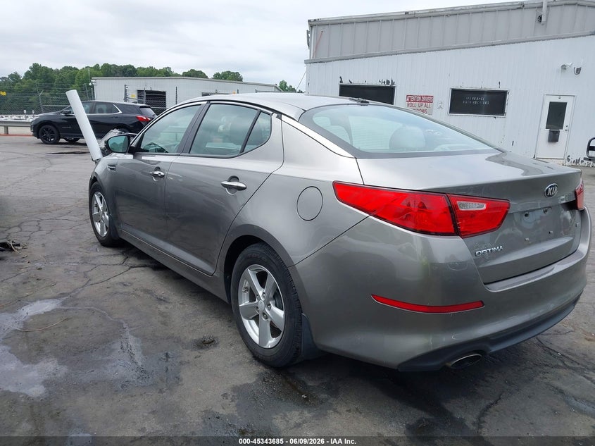 2015 Kia Optima VIN 5XXGM4A78FG468300 IAAI salvage auction — NORMAL WEAR, Salvage Title, sold $950 on 2026-07-16 (photo 3)