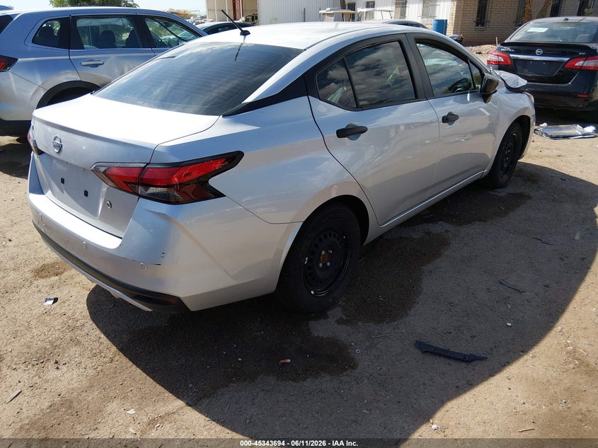2025 Nissan Versa VIN 3N1CN8DV5SL867485 IAAI salvage auction — FRONT END, Salvage Title, sold $1,600 on 2026-07-12 (photo 4)