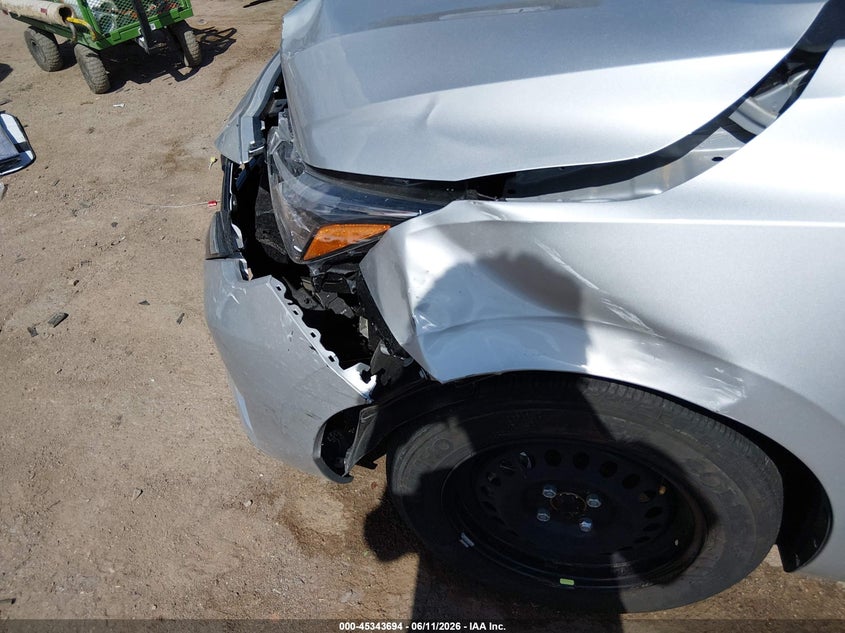 2025 Nissan Versa VIN 3N1CN8DV5SL867485 IAAI salvage auction — FRONT END, Salvage Title, sold $1,600 on 2026-07-12 (photo 6)